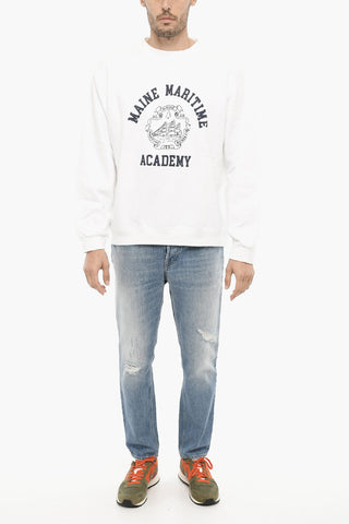 Fleeced Cotton MAINE MARITIME ACADEMY Crew-neck Sweatshirt