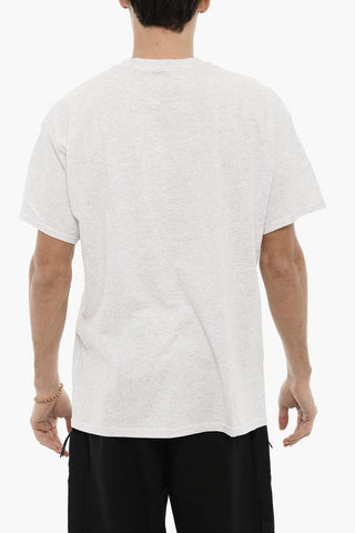 T-shirt Girocollo con Stampa Sfumata
