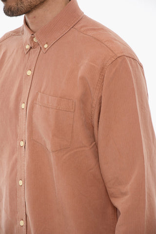 Camicia a Quadri Rip Stop con Bottoni Logati