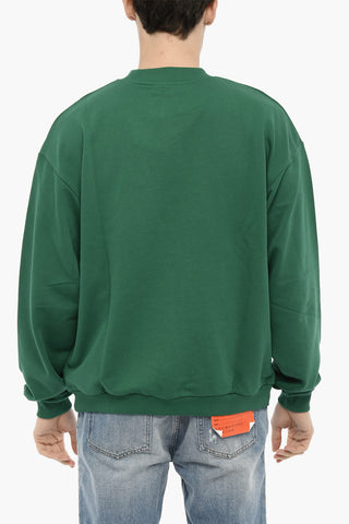 Cotton VIGNES Crew-Neck Sweatshirt with Embroidery
