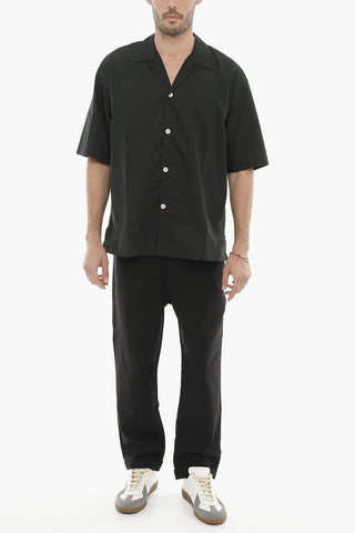 Camicia in Popeline di Cotone a Manica Corta