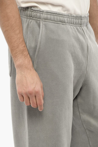 Joggers in Cotone Garzato a 3 Tasche