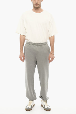 Joggers in Cotone Garzato a 3 Tasche