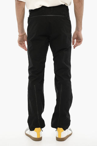 Lightweight Cotton Pants with Zip Detail