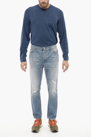 Jeans Slim Fit DRAKE Effetto Vintage 18cm