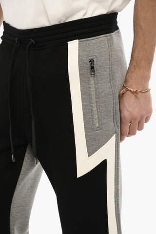 Skinny Fit Two-Tone Neoprene Joggers