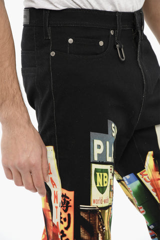 Printed SHINJUKU-SOHO Skinny Fit Jeans 20cm