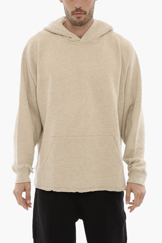 Brushed Cotton Hoodie with Patch Pocket
