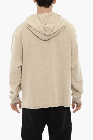 Brushed Cotton Hoodie with Patch Pocket