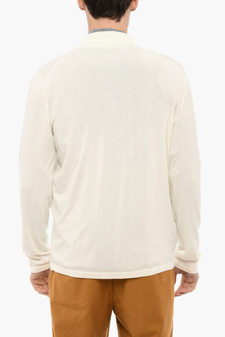 Lightweight Cotton Cardigan with Breast Pocket