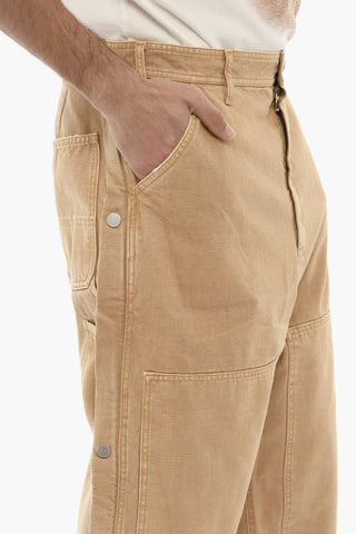 Pantaloni a Gamba Dritta con Zip Laterale