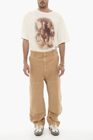Pantaloni a Gamba Dritta con Zip Laterale