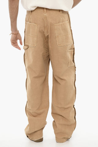 Pantaloni a Gamba Dritta con Zip Laterale