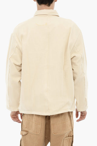 Overshirt in Cotone Leggero a Tinta Unita