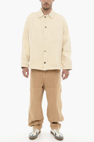 Overshirt in Cotone Leggero a Tinta Unita