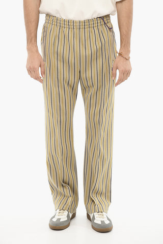 Striped Casual Pants with Drawstring Waist