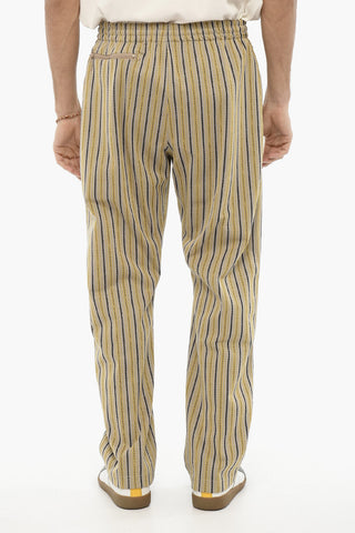 Striped Casual Pants with Drawstring Waist