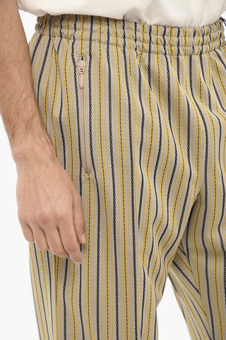 Striped Casual Pants with Drawstring Waist