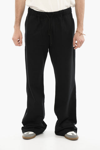 Solid Color Sweat Pants with Elastic Waistband