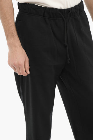 Solid Color Sweat Pants with Elastic Waistband