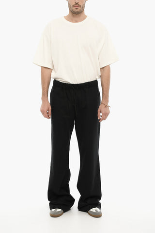 Solid Color Sweat Pants with Elastic Waistband