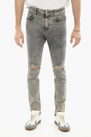 Vintage Effect Slim Fit Jeans 15cm