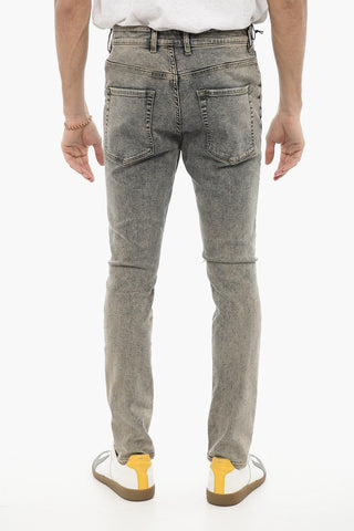 Vintage Effect Slim Fit Jeans 15cm