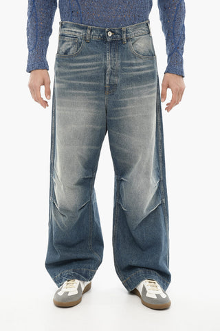 Wide Leg Stonewashed Jeans 28cm