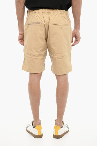 Solid Color Shorts with Elastic Waistband