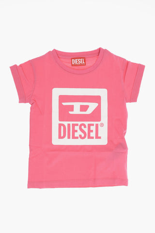 RED TAG T-Shirt Girocollo TMASH in Tinta Unita con Logo Stampato