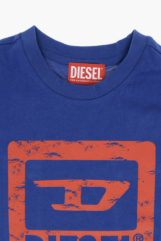 RED TAG Logo Printed TNUF Crew-neck T-Shirt
