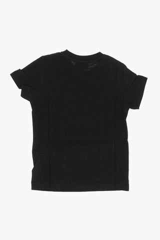 RED TAG T-Shirt Girocollo TBUDY in Tinta Unita con Logo Crackled
