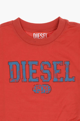 RED TAG Logo Printed TLEO Crew-neck T-Shirt