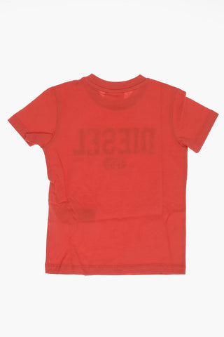 RED TAG Logo Printed TLEO Crew-neck T-Shirt