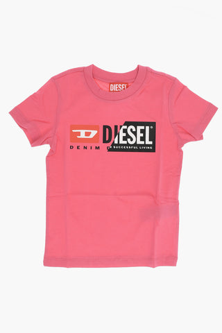 RED TAG T-Shirt Girocollo TMAGI in Tinta Unita con Logo Stampato