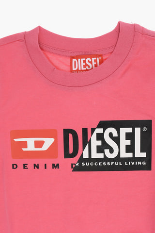 RED TAG T-Shirt Girocollo TMAGI in Tinta Unita con Logo Stampato