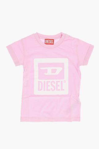 RED TAG T-Shirt Girocollo TMASH in Tinta Unita con Logo Stampato