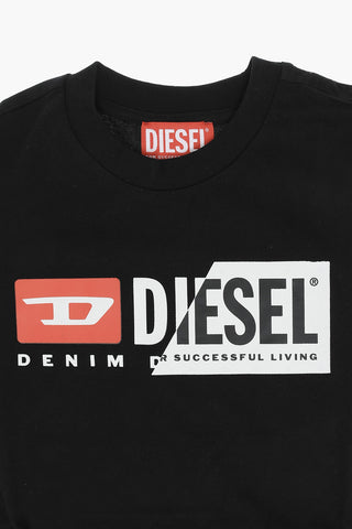 RED TAG T-Shirt Girocollo TMAGI in Tinta Unita con Logo Stampato
