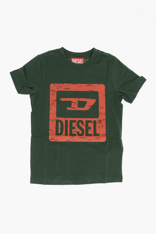 RED TAG Logo Printed TNUF Crew-neck T-Shirt