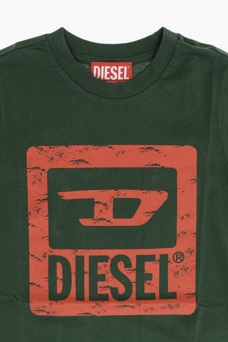 RED TAG Logo Printed TNUF Crew-neck T-Shirt