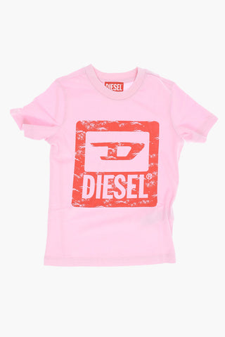 RED TAG Logo Printed TNUF Crew-neck T-Shirt