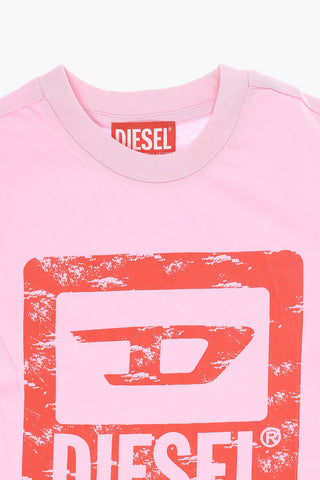 RED TAG Logo Printed TNUF Crew-neck T-Shirt