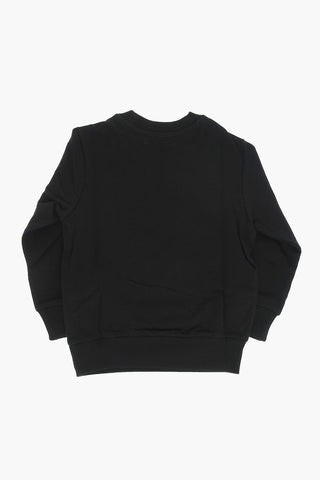 RED TAG Brushed Cotton SBUDY Crew-neck Sweatshirt with Crackled Logo