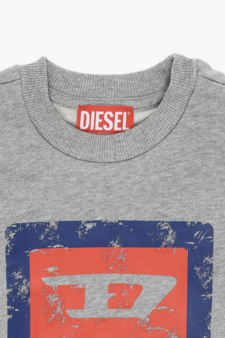 RED TAG Brushed Cotton SGAL Crew-neck Sweatshirt with Maxi Logo Print