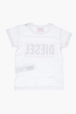 RED TAG T-Shirt Girocollo TFANCY in Tinta Unita con Logo in Paillettes