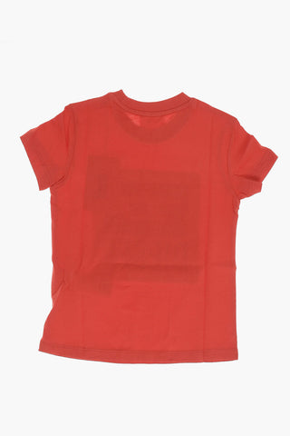 RED TAG Crew-neck TBUDY T-Shirt with Crackled Logo