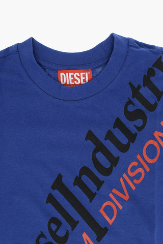 RED TAG T-Shirt Girocollo TFILLI in Tinta Unita con Logo a Contrasto