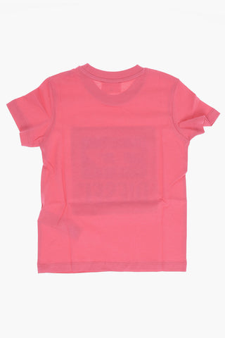 RED TAG T-Shirt Girocollo TBUDY in Tinta Unita con Logo Crackled