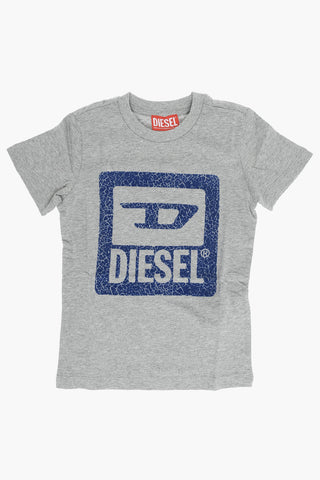 RED TAG T-Shirt TVACHI in Tinta Unita con Logo Crackled