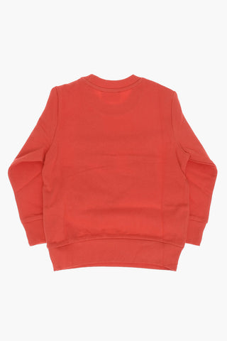 RED TAG Brushed Cotton SABLY Crew-neck Sweatshirt with Contrasting Logo